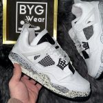 Nike Air Jordan 4 Retro White Desenli