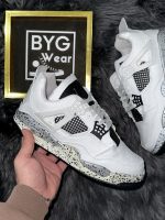 Nike Air Jordan 4 Retro White Desenli