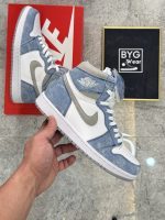 Orijinal/İthal Air Jordan 1 Mid "Hyper Royal"