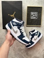 Nike Air Jordan 1 Mid Lacivert