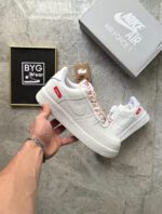 Nike Air Force 1 White Supreme - Görsel 2